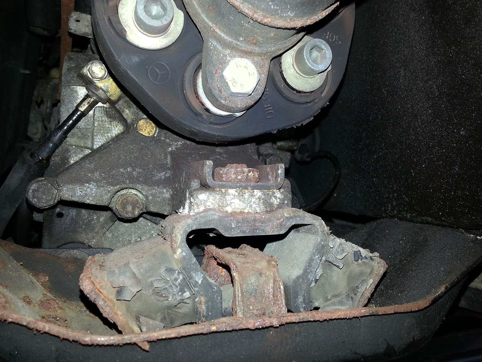 Versnellingsbak steun