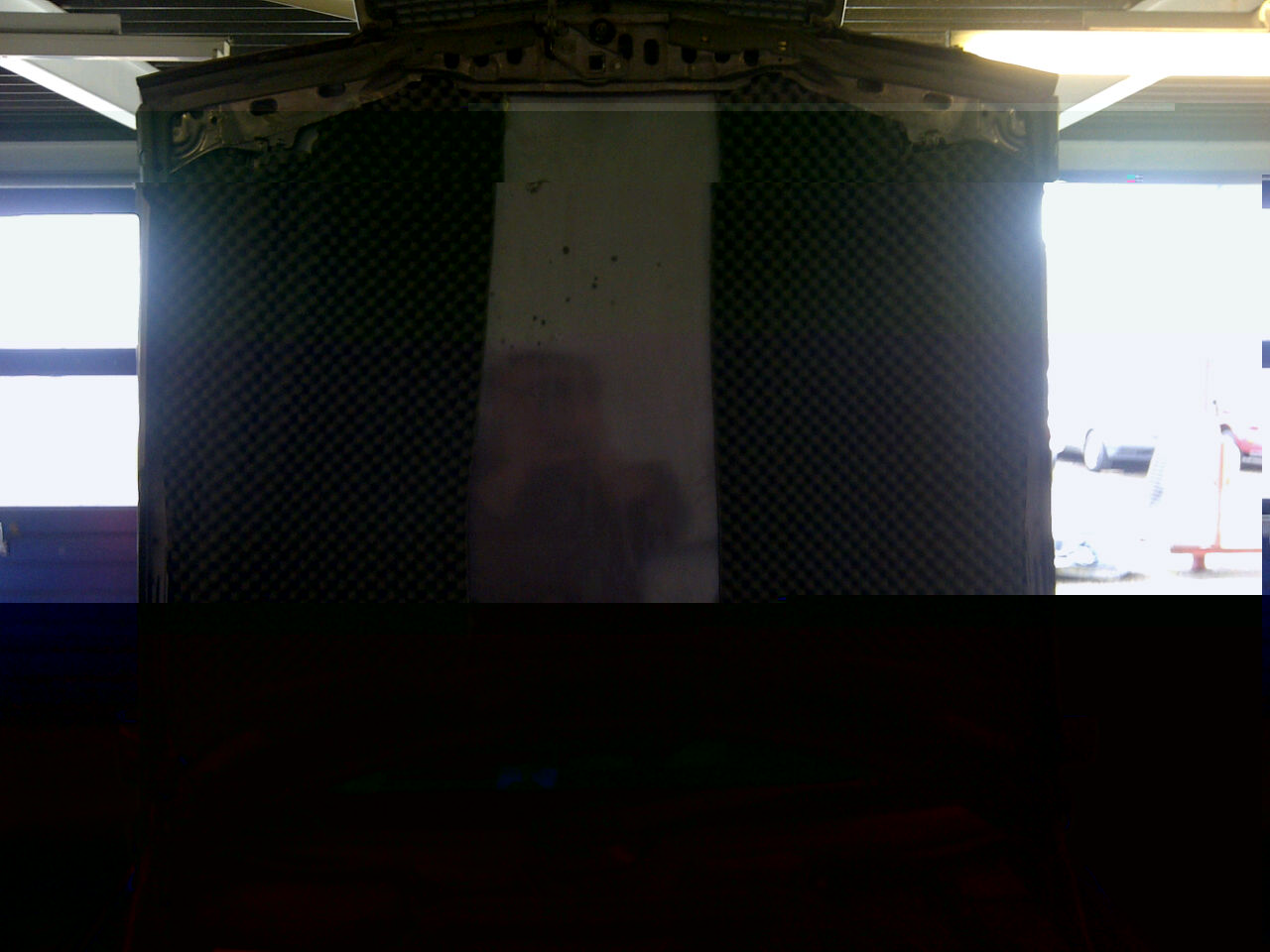 Isolatiemateriaal halverwege...